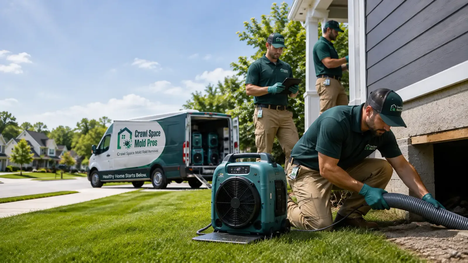 Crawl Space Mold Removal in Leonard, MN
